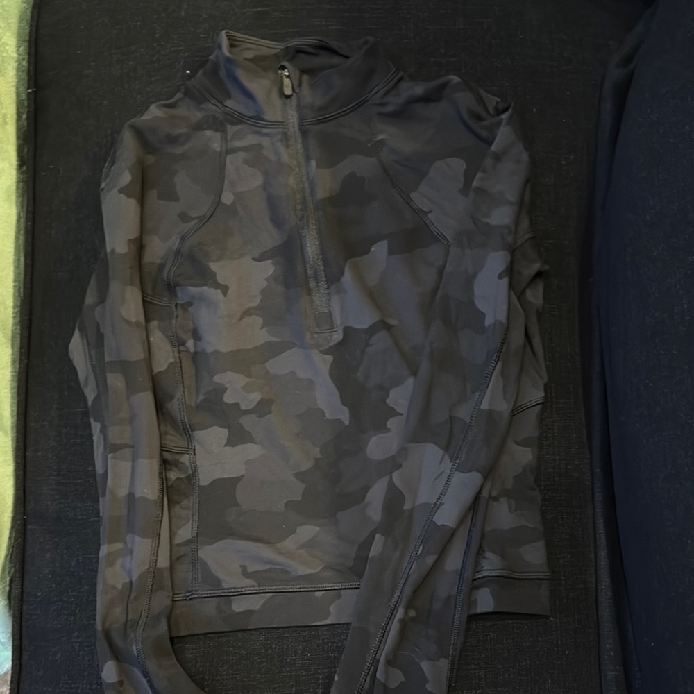 Lululemon Camouflage Quarter-Zip Pullover